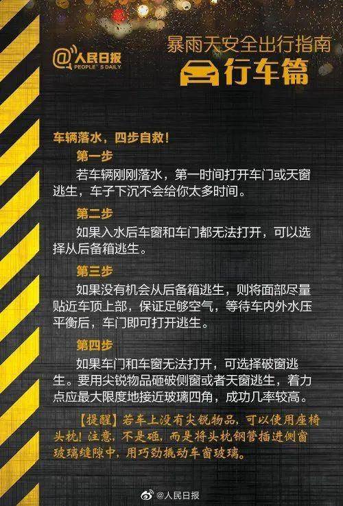 鄭州挺住！河南挺住！汛期自救指南(圖8)